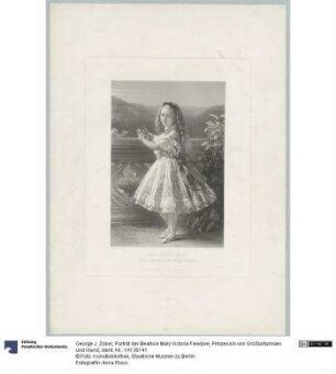 Porträt der Beatrice Mary Victoria Feodore, Prinzessin von Großbritannien und Irland