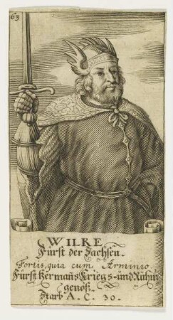 Bildnis des Wilre, Fürst der Sachsen