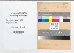 Entnazifizierung Rudolf Hansen , geb. 00.00.0000 ()