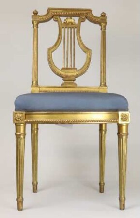 Vergoldeter Louis-XVI.-Stuhl