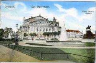 Das Opernhaus in Dresden