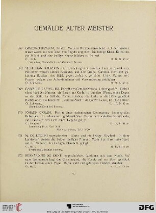 Gemälde alter Meister (Nr. 367-398)