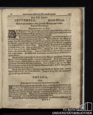 Das XX. Capitel. September, Herbst-Monat