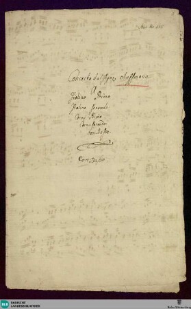Concertos - Don Mus.Ms. 145 : org, orch; F