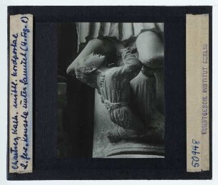 Chartres, Kathedrale Notre-Dame : Mittleres Nordportal, linkes Gewände, untere Konsole, 4. Figur links, Samuel