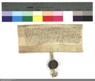 Revers Wolfs von Bommersheim bezüglich der Belehnung mit dem fuldischen Hof in Bommersheim und weiteren im Einzelnen aufgeführten Lehen durch Hermann [von Buchenau], Abt von Fulda