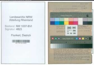 Entnazifizierung Dietrich Flunkert , geb. 28.05.1907 (Schlosser)