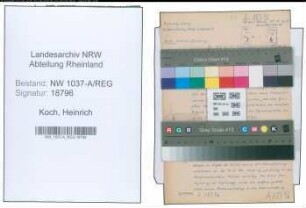 Entnazifizierung Heinrich Koch , geb. 00.00.0000 (Zollbeamter)