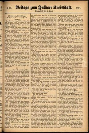 Zweite Ausgabe vom Samstag, den 04. Juni 1898.