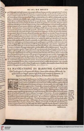 La navigatione di Hannon Capitano [...]