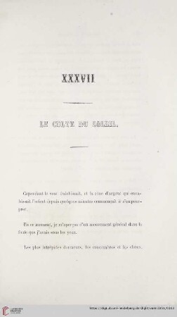 XXXVII Le culte du soleil