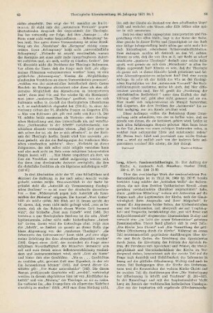 64-65 [Rezension] Lang, Albert, Fundamentaltheologie