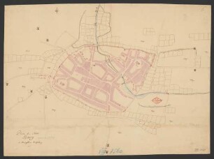 Plan der Stadt Burg im Herzogthum Magdeburg