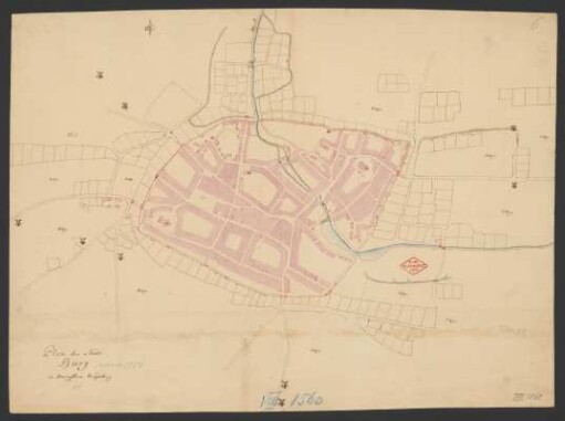 Plan der Stadt Burg im Herzogthum Magdeburg