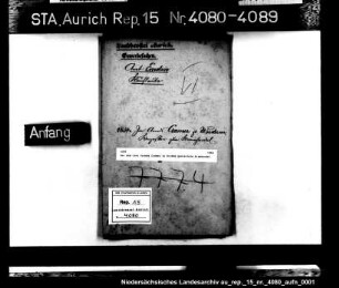 Der dem Jann Arends Cramer in Wirdum gestattete Kramhandel