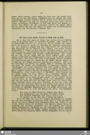 65. Carol von Bose, Oberst zu Roß und Fuß