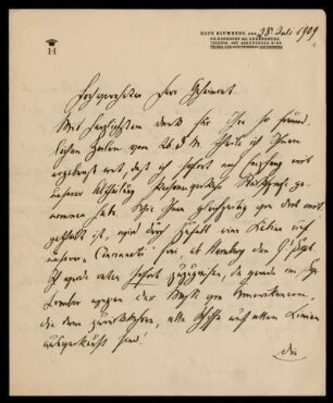 Briefe zur Amerikareise Otto von Gierkes, Gr. Hansdorf bei Ahrensburg, 1909