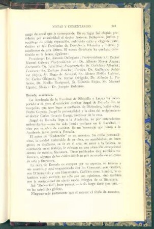 Estrada, académico