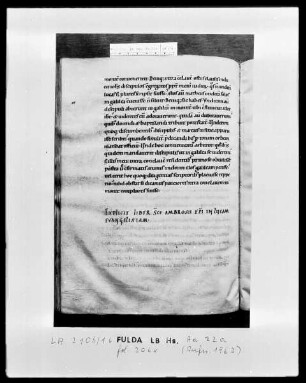 Ambrosius, Commentarius in Lucam — Schreibervermerk