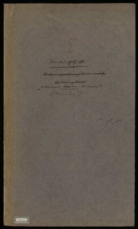 Elementarmathematik vom höheren Standpunkte. [Vorlesungsmanuskript], Göttingen, 25.10.1907 - 5.3.1908 : "Arithmetik. Algebra. Analysis". [Elementar]