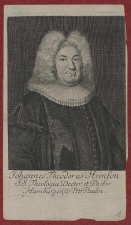 Bildnis des Johannes Theodorus Heinson