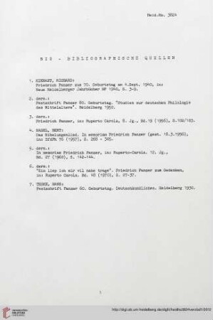 Bio-bibliographische Quellen