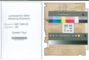 Entnazifizierung Paul Doerfer , geb. 06.01.1902 (Werkmeister)