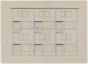 Reihenhaus Typ Duplex (nicht realisiert) – 5-Bett-Wohnung, 3-Bett-Wohnung: Ansicht
