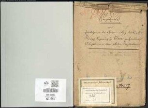 Verzeichnis von sämtlichen in der Domänenregistratur vorhandenen Obligationen über Aktivkapitalien