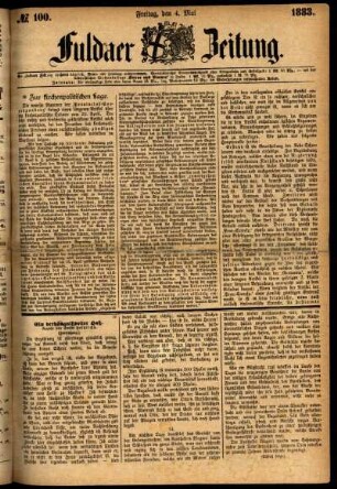 Ausgabe vom Freitag, den 04. Mai 1883.