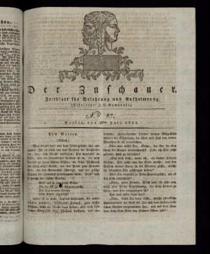 No. 87 - 20. Juli 1822