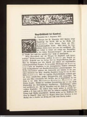 Angriffsschlacht bei Cambrai