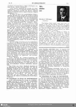 Wir stellen vor : Herbert Wempe