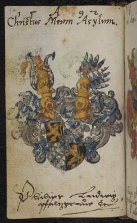 Wappen: Pfalzgraf Philipp Ludwig (von Pfalz-Zweibrücken-Neuburg) (1547-1614), Eintrag 1592