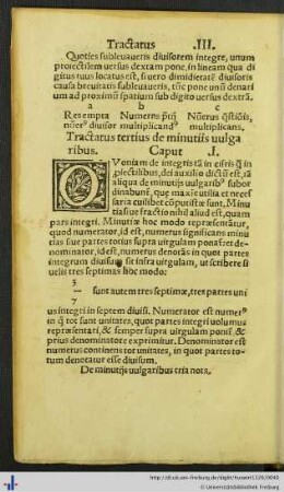 Tractatus III. De minutiis vulgaribus.