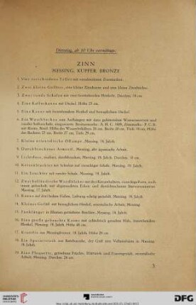 Dienstag, ab 10 Uhr vormittags (Nr. 1-300)