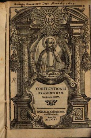 Constitutiones examinis generalis Societatis Jesu