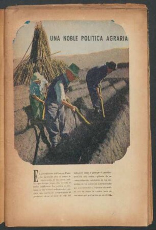 Una noble política agraria