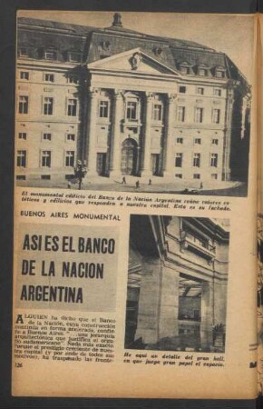 Así es el Banco de la Nación Argentina : Buenos Aires monumental