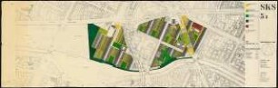 Sanierungsgebiet Kreuzberg Süd SKS, Berlin-Kreuzberg: Bebauungsplan: Freiflächen, Grünflächen Parkplätze, familiengerechtes Wohnen, 1:1000, Plannummer I/B5.8