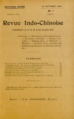 15 Octobre 1904. No. 7