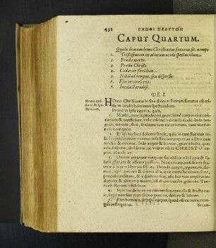 Caput Quartum. Qualis demum homo Christianus futurus sit, ...