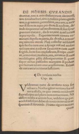 De tertiana notha. Cap.19.