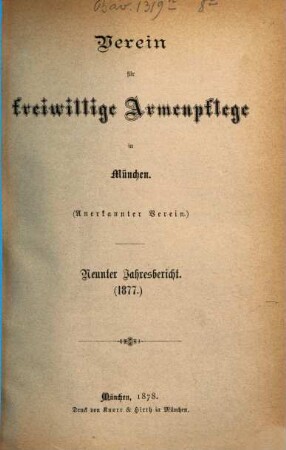 Jahresbericht .... 9. 1877 (1878)