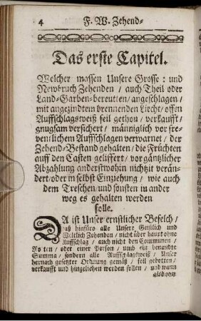 Das erste Capitel. - Das sibend Capitel.