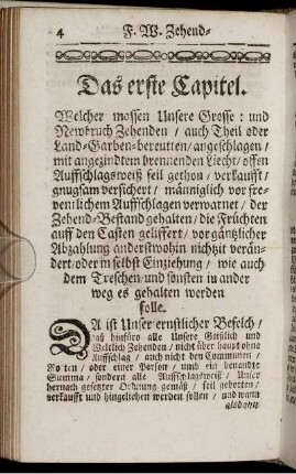 Das erste Capitel. - Das sibend Capitel.