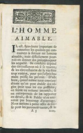 L'Homme Aimable