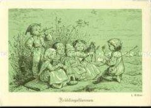 Postkarte der Flüchtlingshilfe e.V. mit Motiv von Ludwig Richter