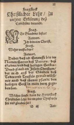 Christlicher Lehr/ zu mehrer Erklärung deß Catechismi dienendt.