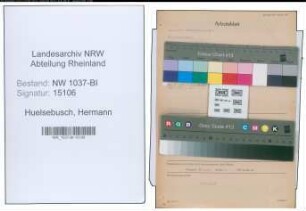Entnazifizierung Hermann Huelsebusch , geb. 02.12.1883 (Architekt)